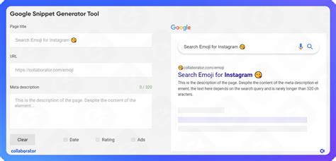 google snippet generator